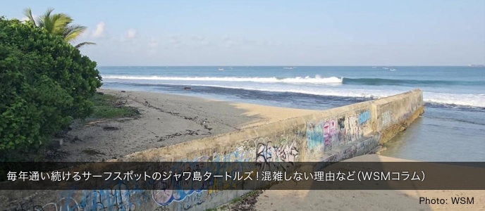 毎年通い続けるサーフスポットのジャワ島タートルズ！混雑しない理由など（WSMコラム）